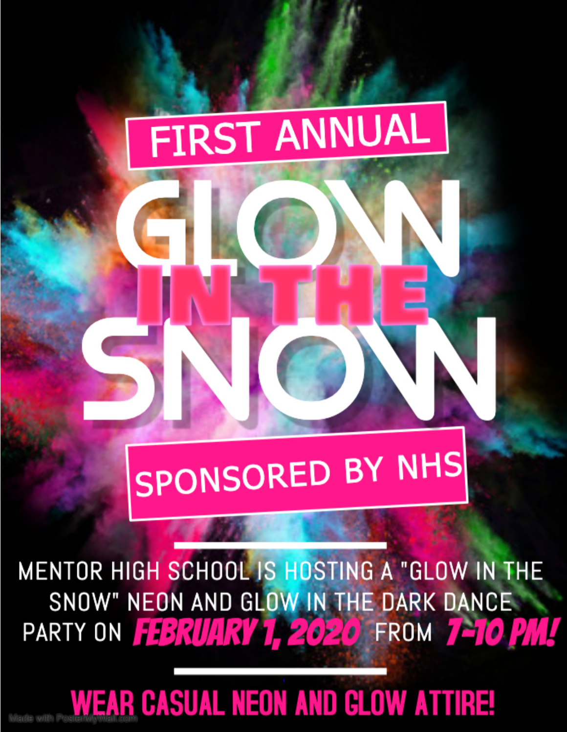 Glow in the Snow Flyer